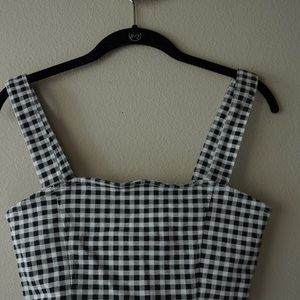 Gingham crop top